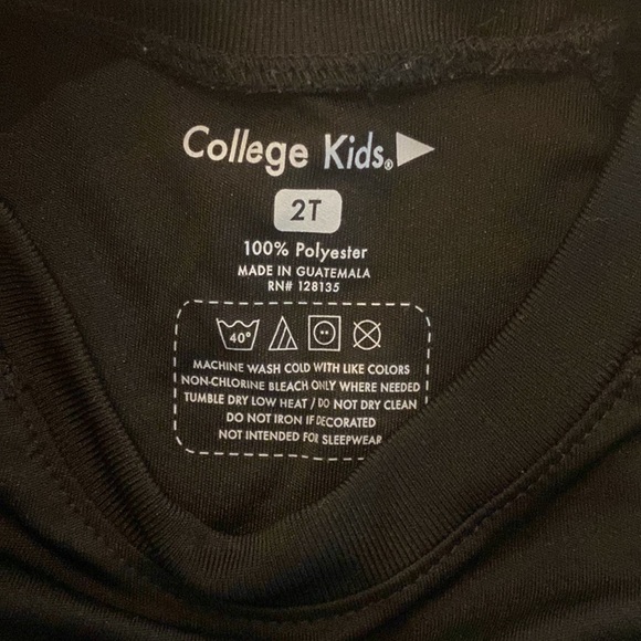 UNC toddler black T-shirt size 2T - Picture 3 of 3
